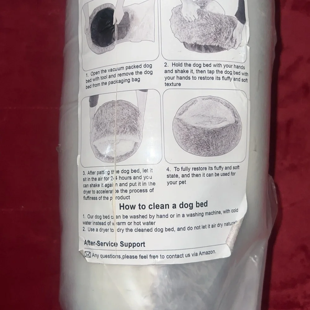 Calmng Dog Bed. Size Medium 24”x24”. New in package.